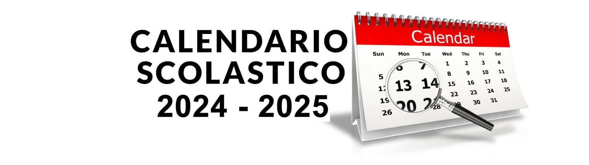 CALENDARIO SCOLASTICO A.S. 20242025. Istituto Comprensivo Statale